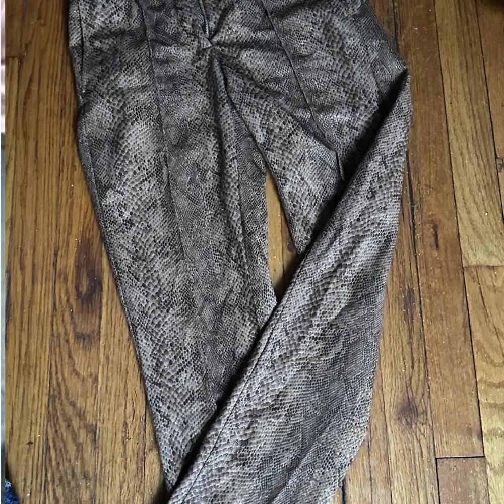 Snakeskin Print Vintage Pants